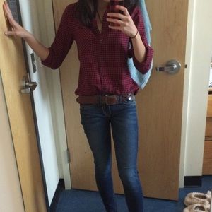 Uniqlo checkered flannel